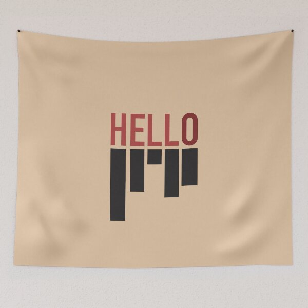 Item preview, Hello / Hell - Minimalist Typography Art designed and sold by CityCollection.