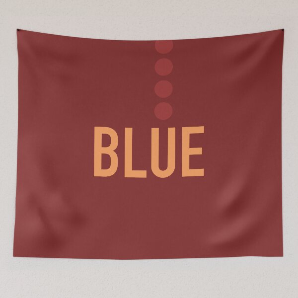 Item preview, Blue - Red Minimalist Typography Art designed and sold by CityCollection.