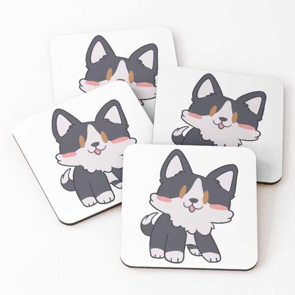 Artikelvorschau, Chibi Dog Design - Schwarz-weißer Hund entworfen und verkauft von HJacka.