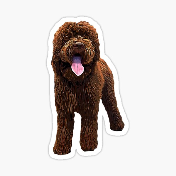 Item preview, Labradoodle Chocolate Brown designed and sold by Elarex.