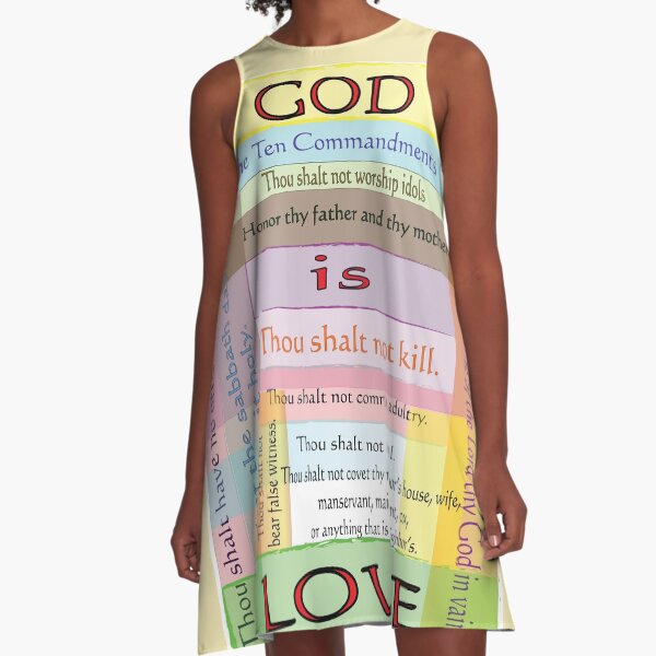 Ten Commandments A-Line Dress