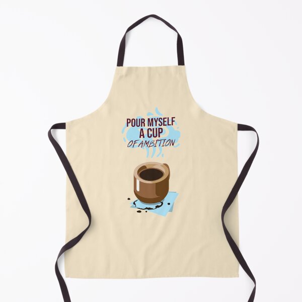 Item preview, Pour Myself a Cup of Ambition - Country Dolly Parton Design in dark brown print with blue designed and sold by katiekendall.