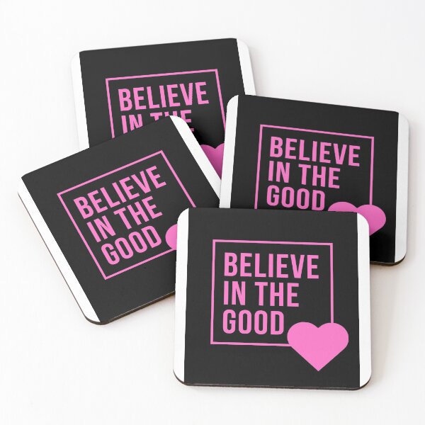 Item preview, Believe in the good - pink heart designed and sold by OceansSupply.