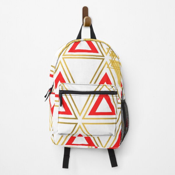 Item preview, Gold and Red Triangle Pattern Design designed and sold by Nangka.