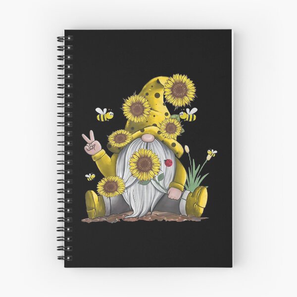 Item preview, Hippie Gnome with Sunflowers and Honey Bees-gift for bee lovers designed and sold by BRtisticDesigns.
