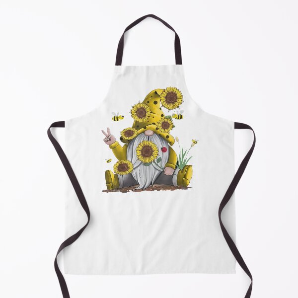 Item preview, Hippie Gnome with Sunflowers and Honey Bees-gift for bee lovers designed and sold by BRtisticDesigns.