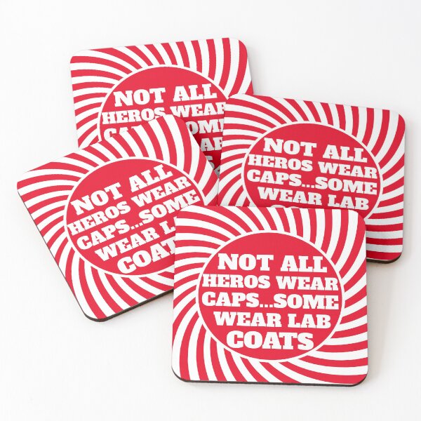 Item preview, Not All Heros Wear Caps Some Wear Lab Coats  - Medical Laboratory Technologist Quote Funny designed and sold by mewsis.