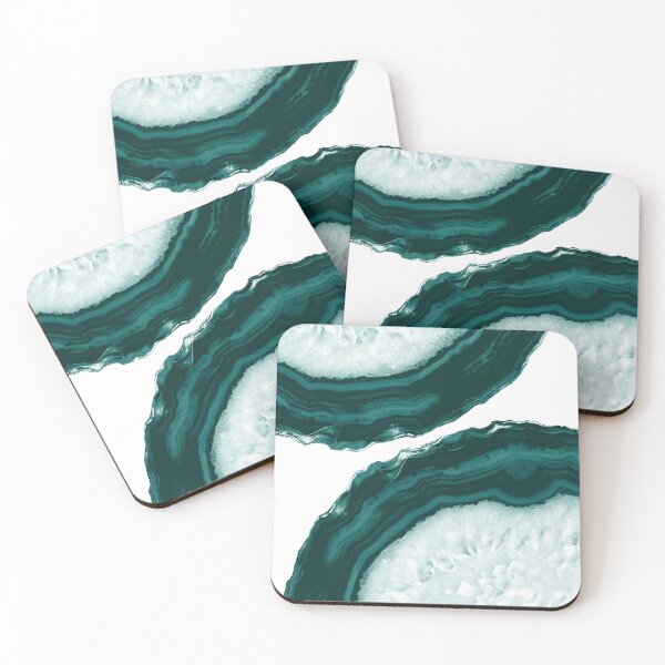 Aperçu de l'œuvre Teal Agate Glam #4 #gem #decor #art créée et vendue par Anita's & Bella's Art.