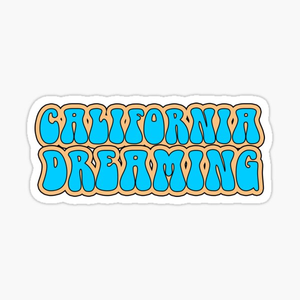 California Dream Sticker Santa Cruz Los Angeles San Diego Malibu Santa  Monica Socal I Love CA Sticker Beach City & Travel -  Canada