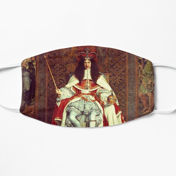 King Charles II Enthroned Flat Mask