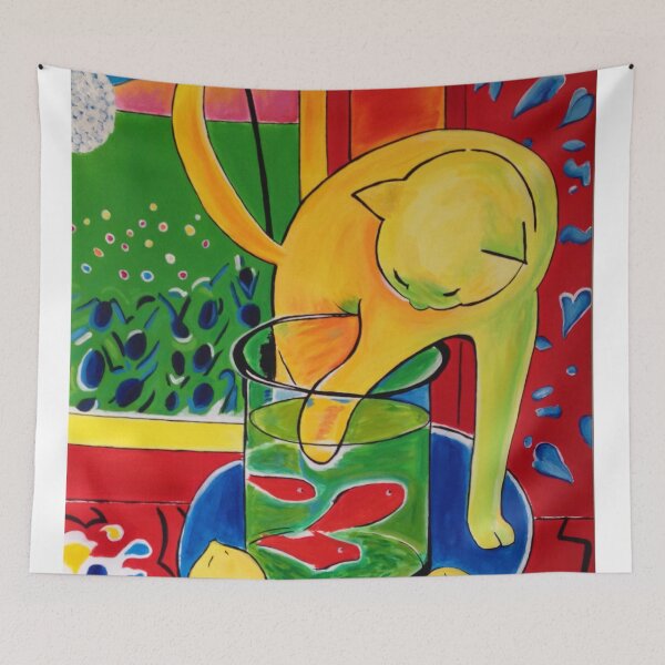 Item preview, The Cat Playing With Red Fish designed and sold by MiltoneCruz.