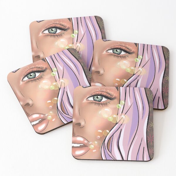 Item preview, Bubbles female portrait hand drawn designed and sold by AlexisNox.
