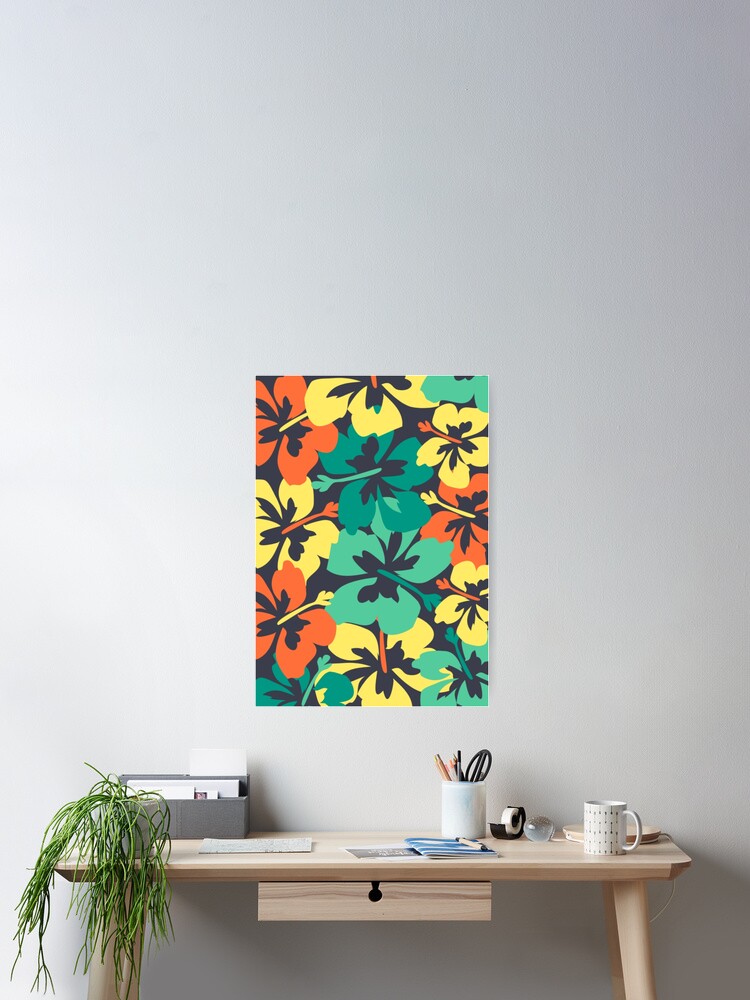 Thumbnail 2 of 3, Poster, Floral patterns designed and sold by designlyteam.