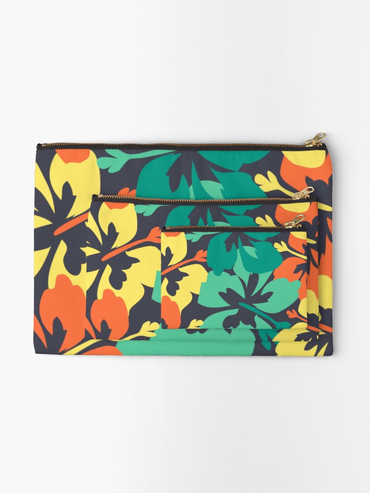 Thumbnail 2 of 4, Zipper Pouch, Floral patterns designed and sold by designlyteam.