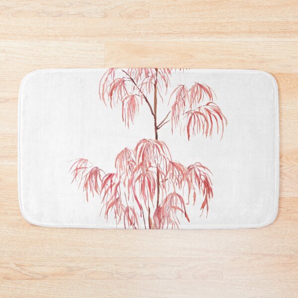Item preview, hand painted zen red laceleaf weeping Japanese maple  watercolor arts designed and sold by SelenePaintings .