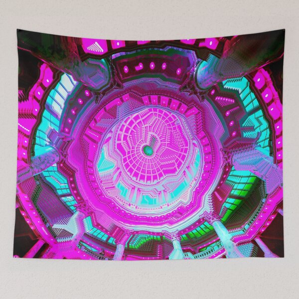 Item preview, Ornate European Building Vaporwave Glitch Art designed and sold by glitchhub.