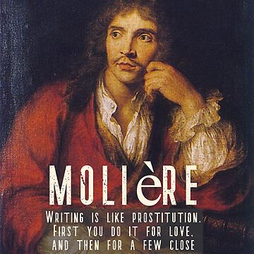 Artwork thumbnail, Molière Writing Quote by MoriVond
