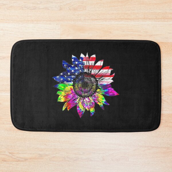 Item preview, Tie Dye American Flag Sunflower 4th July Graphic Plus Size designed and sold by zellaplrnli.