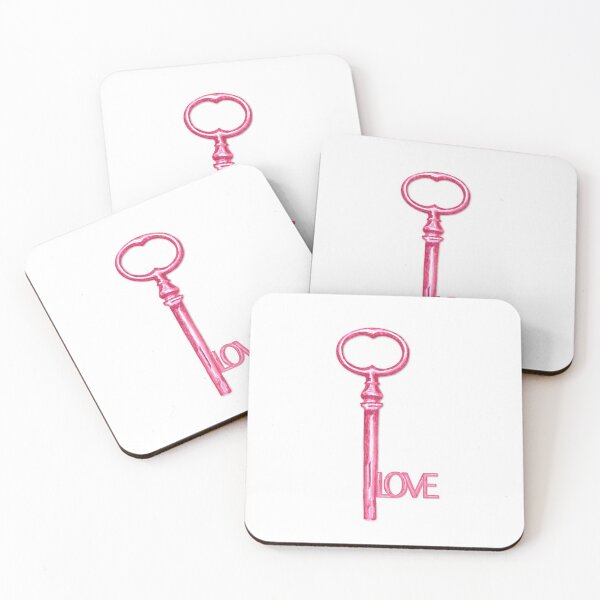 Item preview, Pink love key designed and sold by Zela.