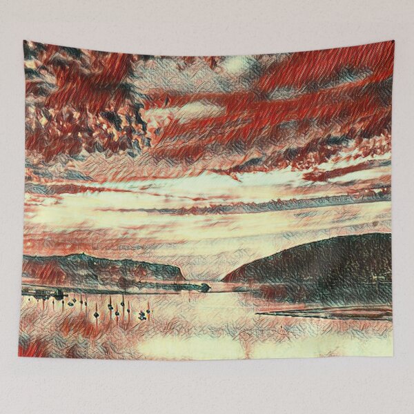Item preview, GALATHI Beautiful suburb of Paradise in Knysna Red designed and sold by Galathi Designs.
