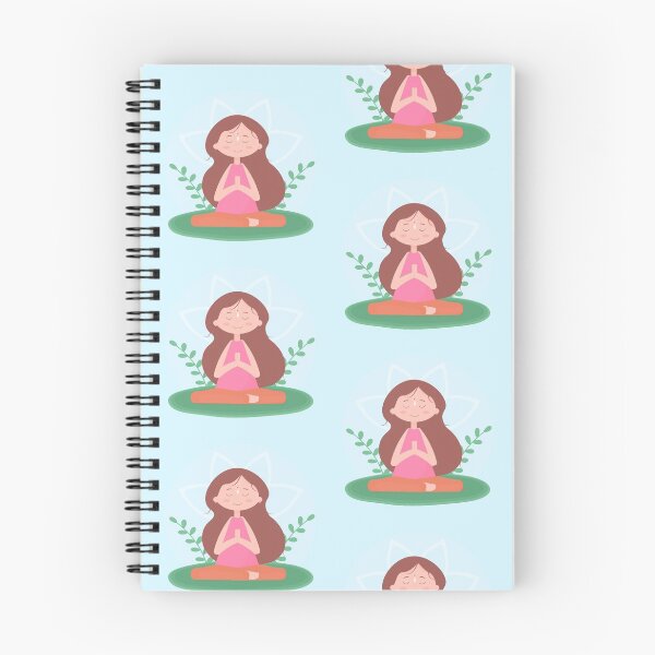 Item preview, Meditate  happy girl. Young woman sitting in yoga lotus pose. concept of meditation. Hare Krishna.  designed and sold by KsuWonder.