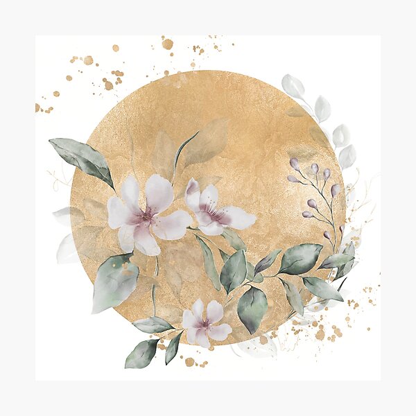 Item preview, golden flower composition designed and sold by MagdalenaRulez.