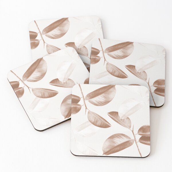 Item preview, Ficus leaves in beige designed and sold by by-jwp.