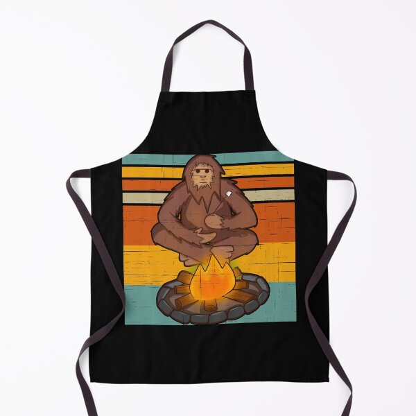 Item preview, Bigfoot By The Campfire Retro Sunset designed and sold by tpixx.