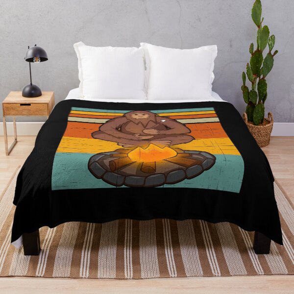 Item preview, Bigfoot By The Campfire Retro Sunset designed and sold by tpixx.
