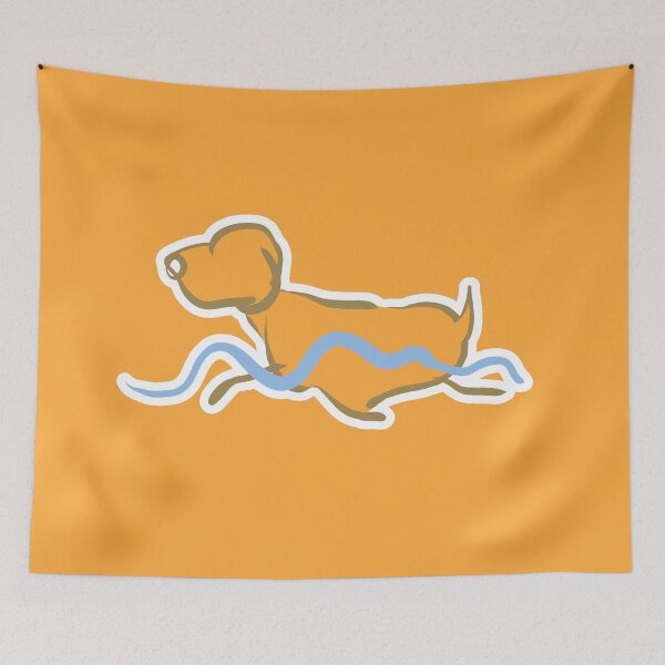 Item preview, Swimming Dog Doodle - Cute and Funny Dog designed and sold by ViewerEqualsPhoton.