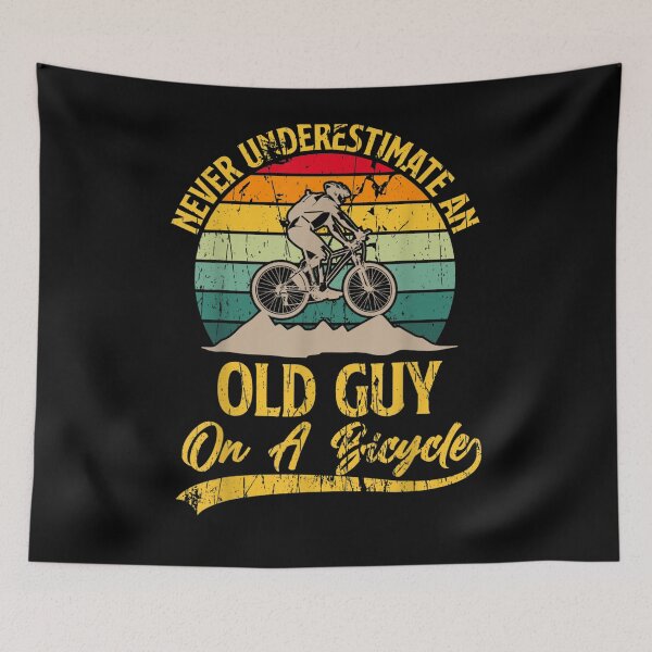 Item preview, Mens Never Underestimate An Old Guy On A Bicycle Gift  designed and sold by mchargue12.