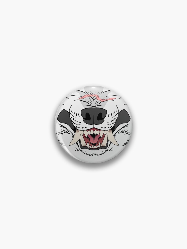 Thumbnail 1 of 3, Pin, Wolfric Snarl designed and sold by mongrelist.