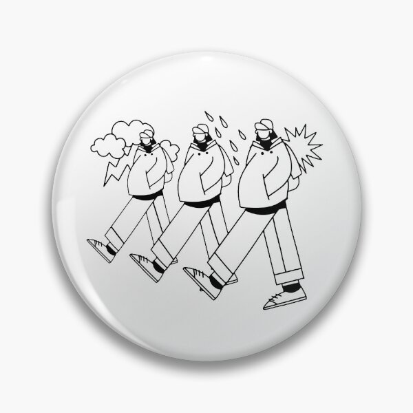 Item preview, Tres hombres caminando juntos en diferentes estados de ánimo. designed and sold by 9george.