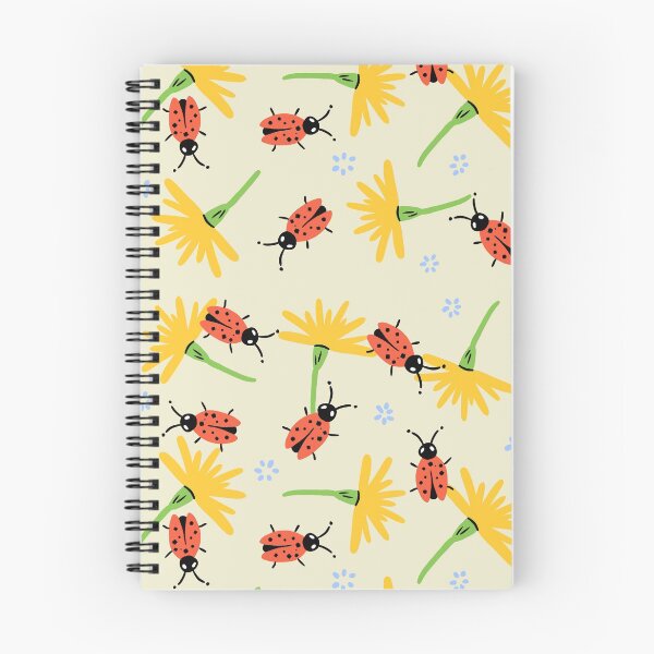 Item preview, Flower and ladybugs print yellow designed and sold by valdegilde.