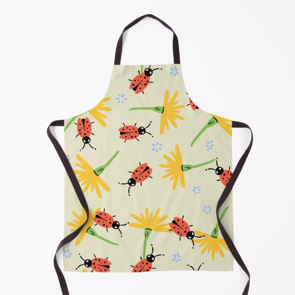 Item preview, Flower and ladybugs print yellow designed and sold by valdegilde.