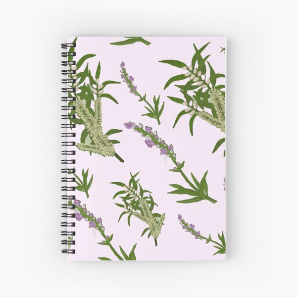 Pastels and Lavender Paper Spiral Notebook