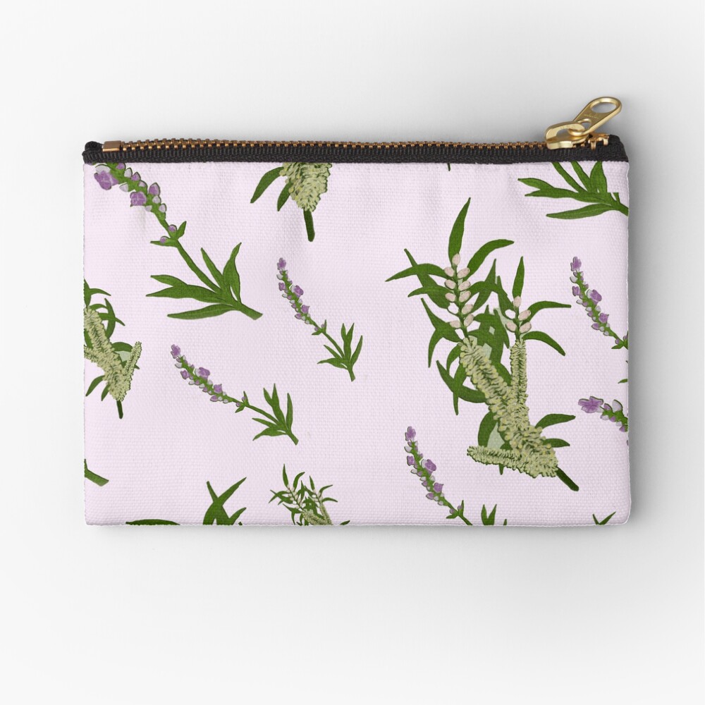 Pastels and Lavender Paper Zipper Pouch