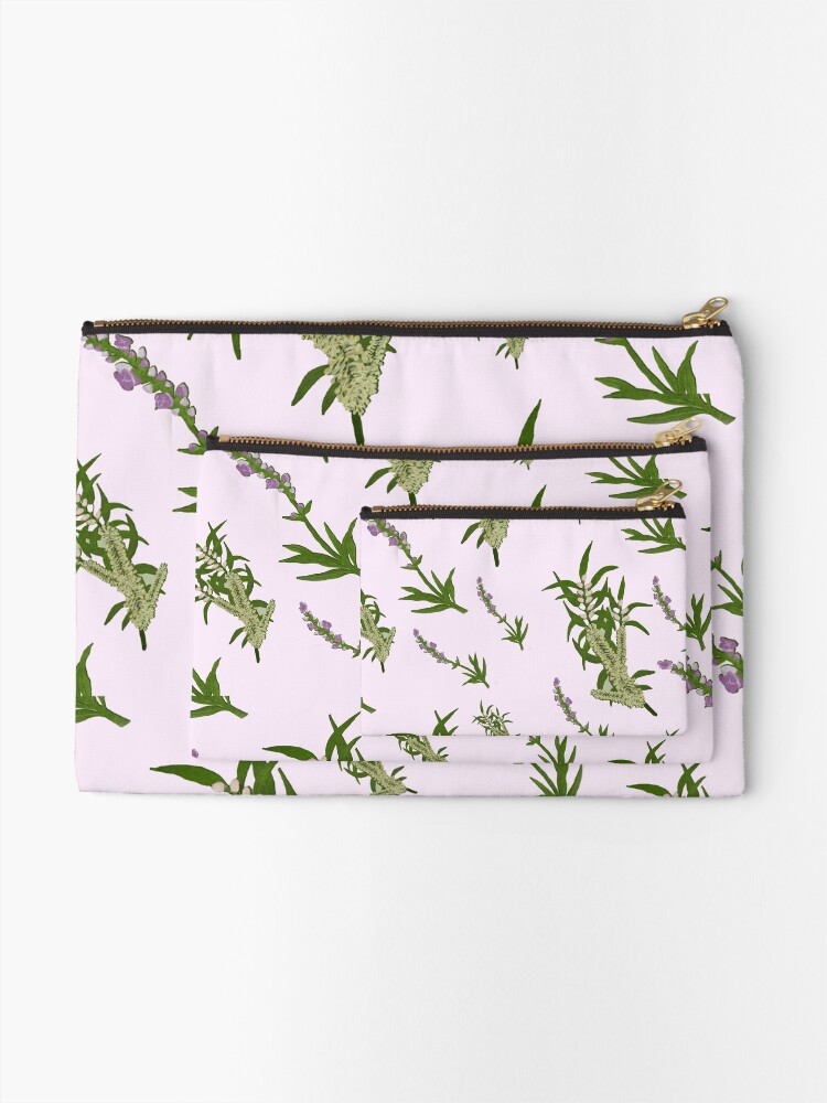 Alternate view of Pastels and Lavender Paper Zipper Pouch