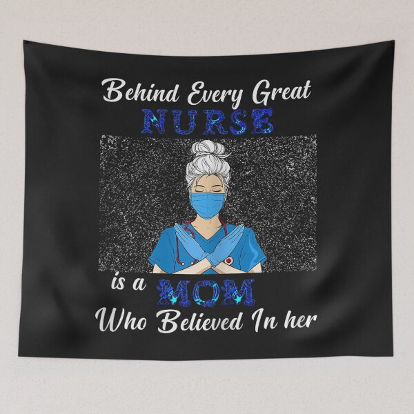 Item preview, Womens Behind Every Great Nurse Who Believes In Herself Is A Mom designed and sold by zellaplrnli.