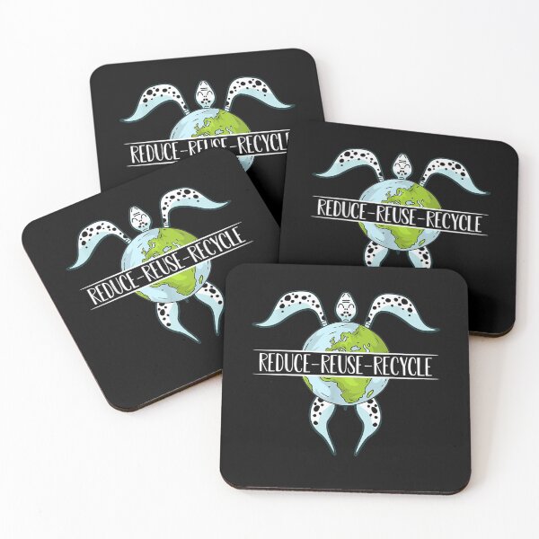 Item preview, Reuse Reduce Recycle Turtle Save Earth Planet Ocean Eco Gift  designed and sold by mchargue12.