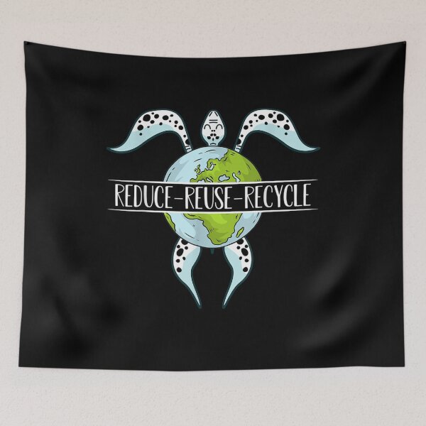 Item preview, Reuse Reduce Recycle Turtle Save Earth Planet Ocean Eco Gift  designed and sold by mchargue12.