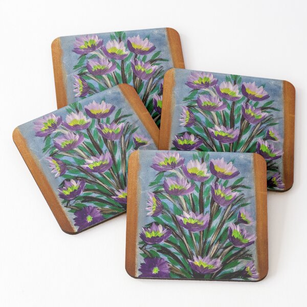 Item preview, Some abstract purple flowers  designed and sold by kkartwork.