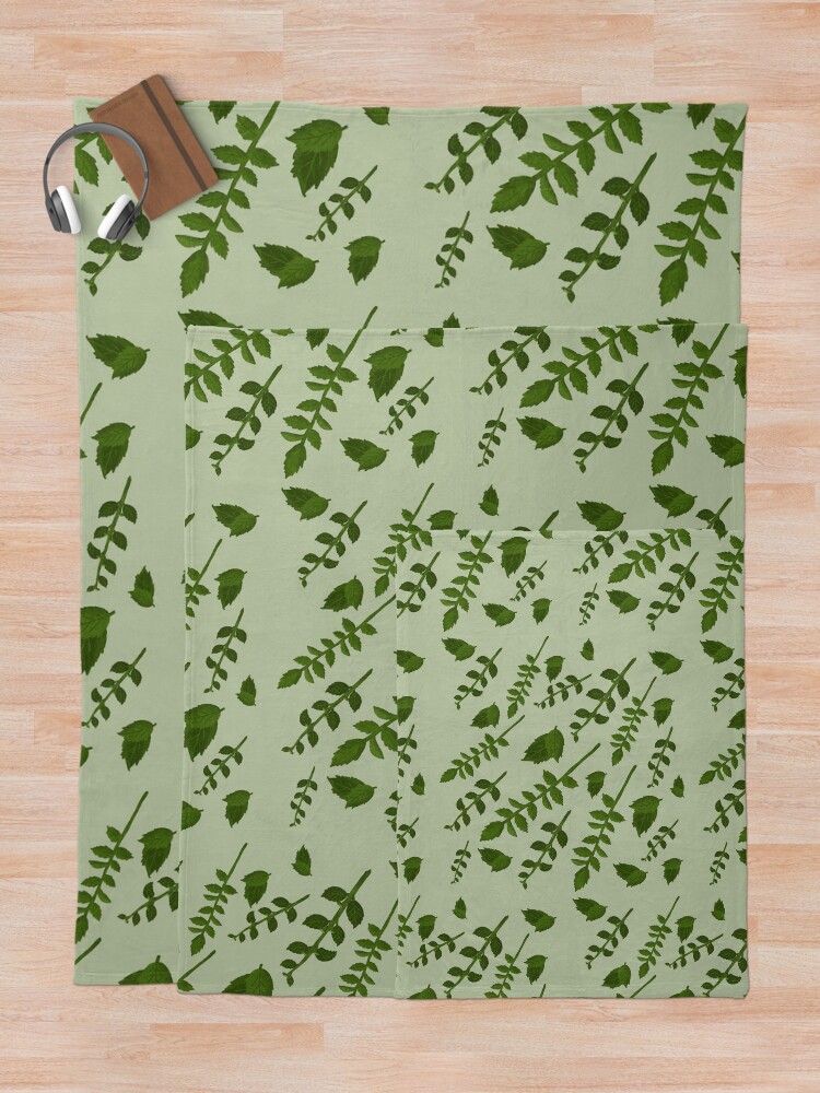 Alternate view of Minty Home Throw Blanket