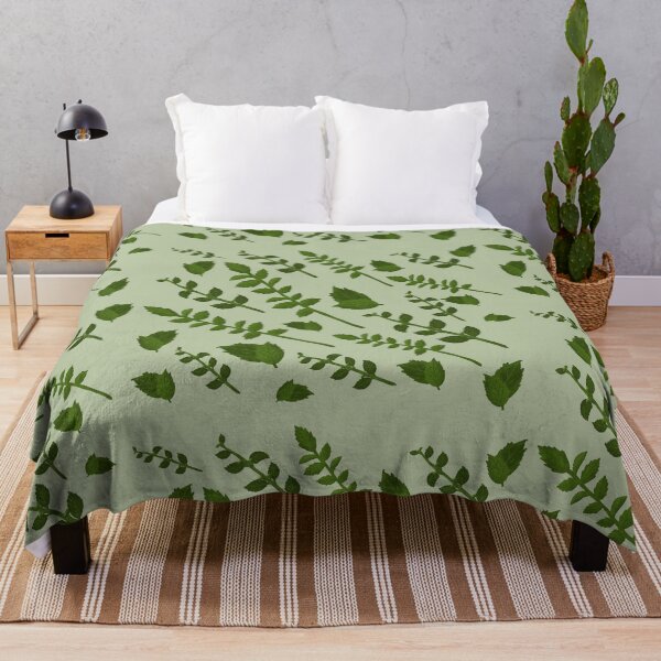 Minty Home Throw Blanket