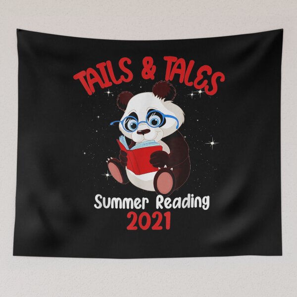 Item preview, Tails And Tales Summer Reading 2021 Panda Book Lovers Gift  designed and sold by mchargue12.