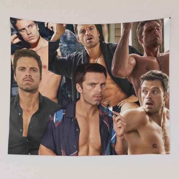 Item preview, Sebastian Stan collage  designed and sold by lizzyrivue.