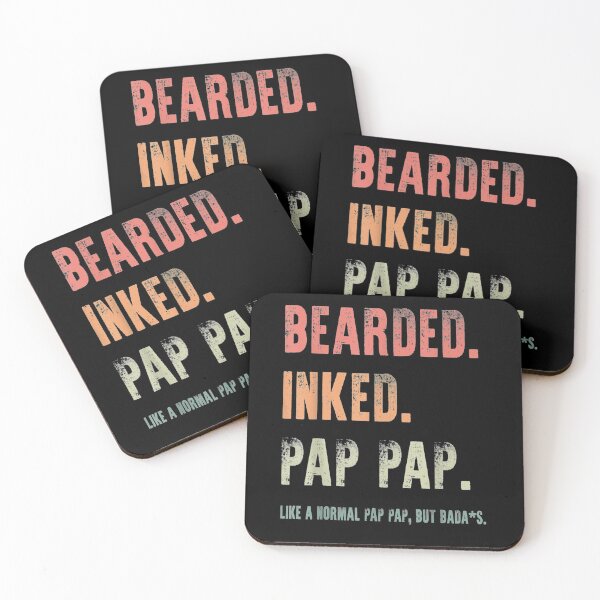 Item preview, Mens Bearded Inked Pap Pap Like A Normal Pap Pap Fathers Day Gift  designed and sold by mchargue12.