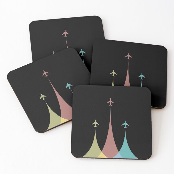 Item preview, 3 Colourful Airplanes' Chemtrail designed and sold by avionbubble.