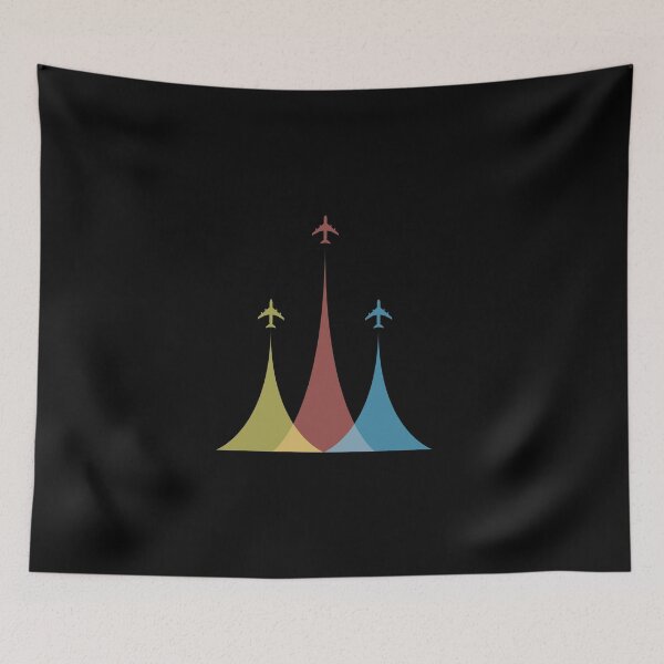 Item preview, 3 Colourful Airplanes' Chemtrail designed and sold by avionbubble.