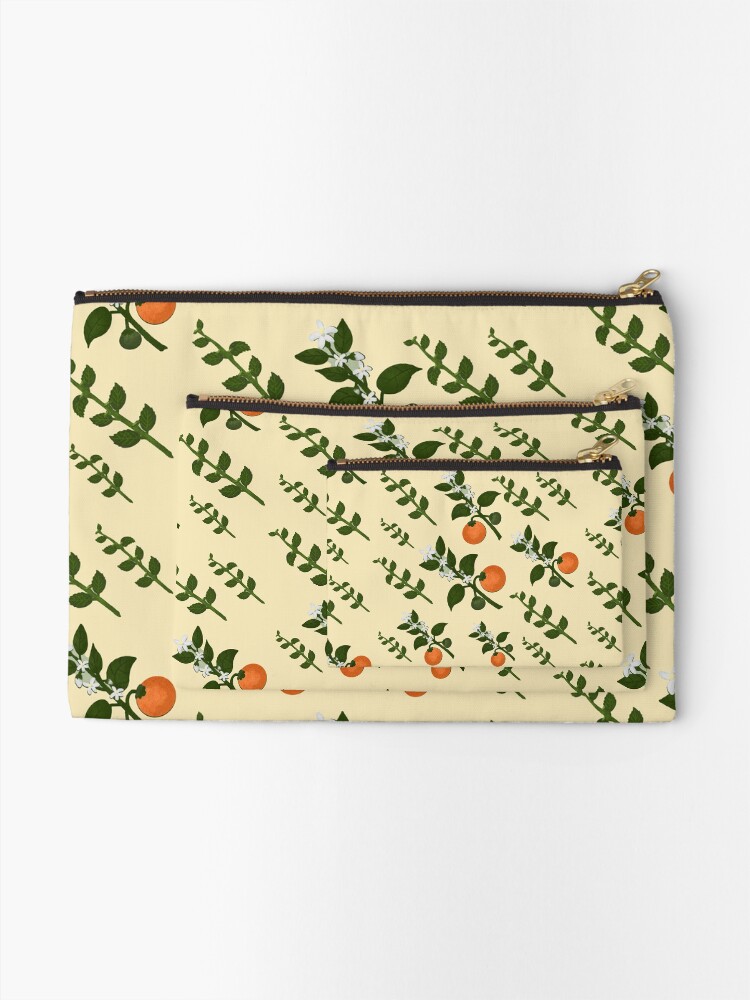 Alternate view of Minty Orange Paper Zipper Pouch